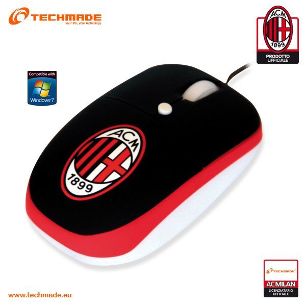 AC Milan Mini Mouse Fan Click Optical USB