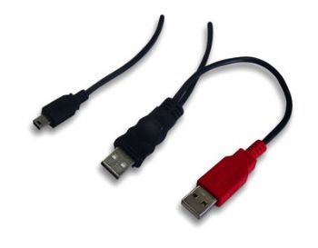 Cavo USB 2.0 Dual Power 1Mt