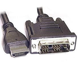 Cavo HDMI 19Pin tipo A M a DVI-D M 2Mt