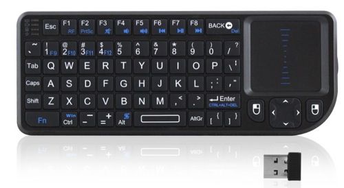 Mini Tastiera con TouchPad Wireless Black