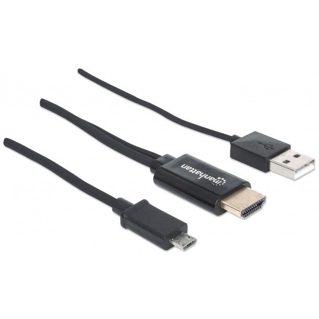 Cavo HDTV Micro USB MHL to Hdmi (5Pin) per Smartphone e Tablet (Htc,Sony,Lg,Samsung S2-Note-Nexus)