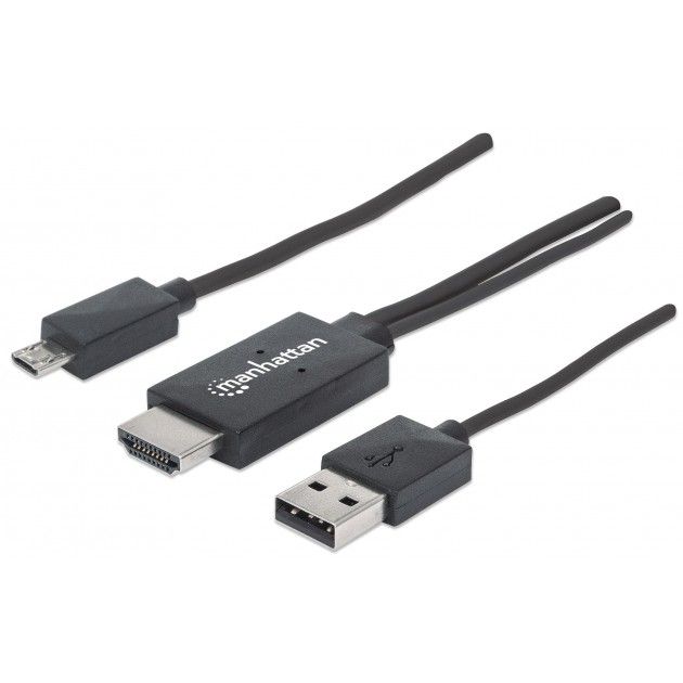 Cavo HDTV Micro USB MHL to Hdmi (11Pin) per Smartphone e Tablet (Samsung S5-S4-S3-Note2-Tab3)