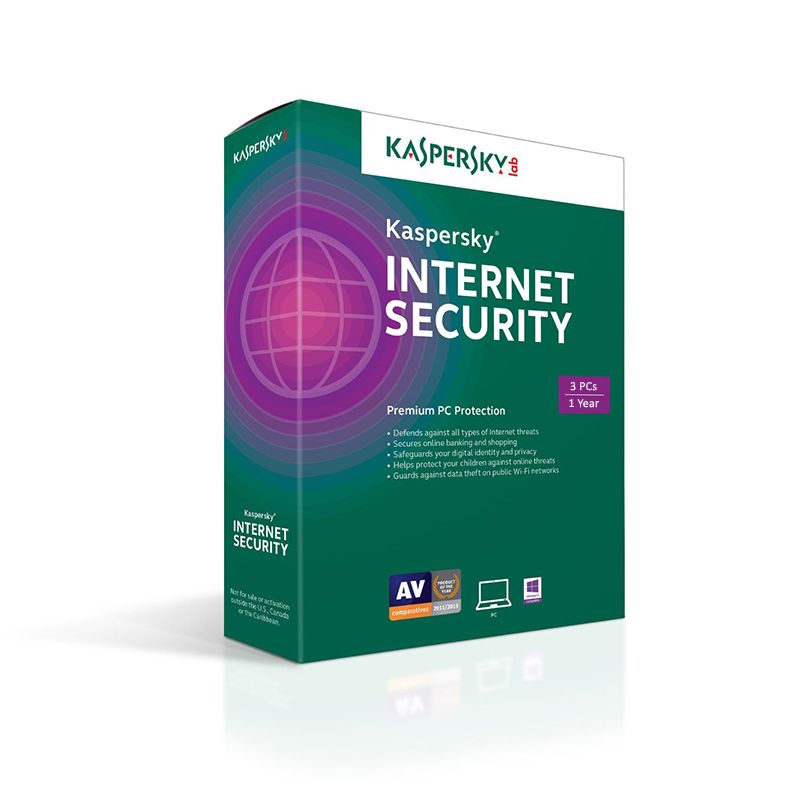 Kaspersky Internet Security 1 Lic - 3 Pc Retail