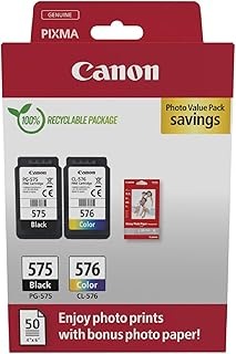CANON Multipack PG 575 - CL 576 Nero e Colore Originale