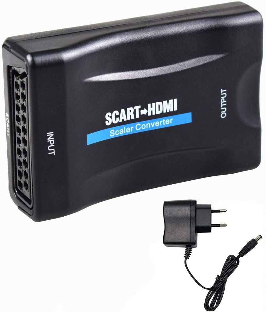 Adattatore da Scart a HDMI Full HD 1080P con alimentatore
