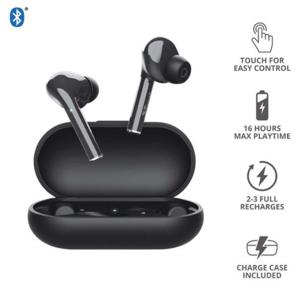 Auricolari Bluetooth Trust con Custodia PowerBank NIKA Touch Black