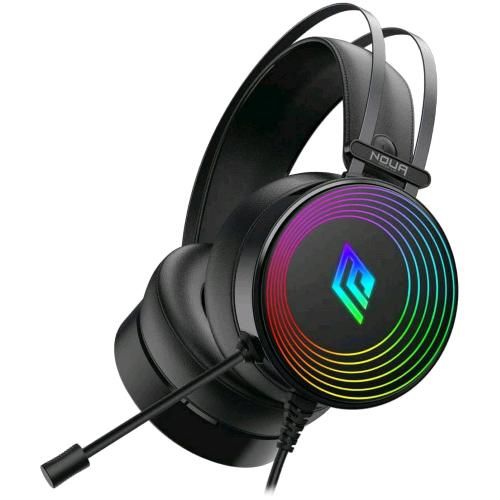 Cuffia Stereo con Microfono Gaming con Led RGB Noua Crux (2*Jack 3,5mm)