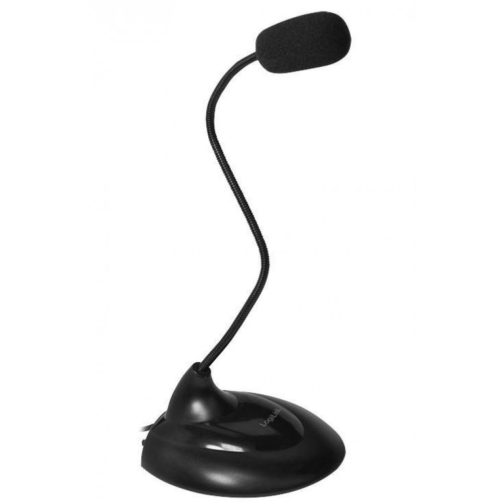 Microfono Desktop Logilink con asta flessibileBlack