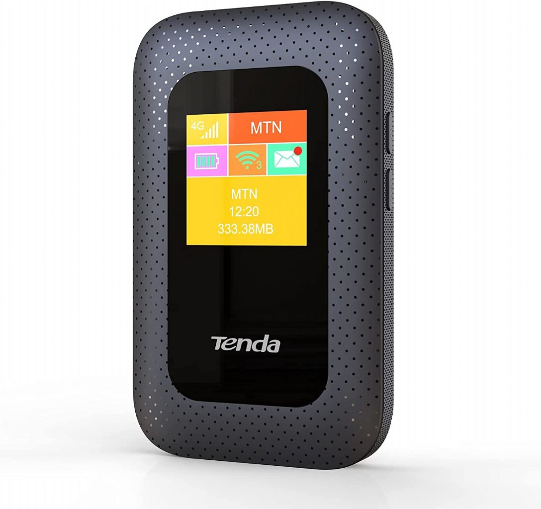 Mini Router 4G per Sim Internet Wireless Tenda 4G185 con Batteria  e Schermo LCD