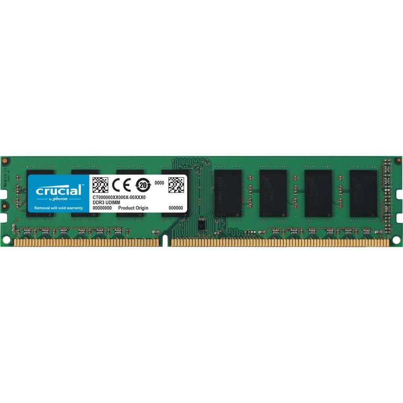 Ram DDR3 4Gb PC1600 Crucial 1,35V LowVoltage