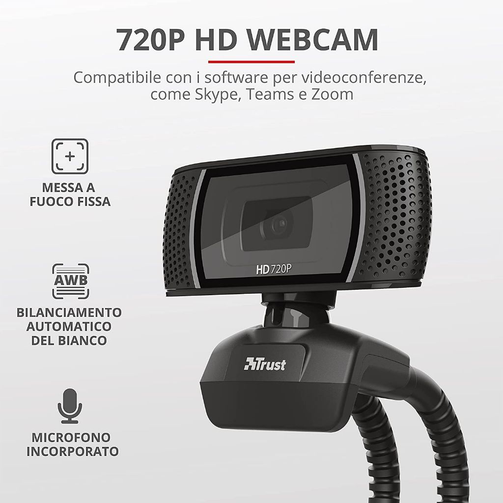 Trust WebCam Trino HD 720p con Microfono