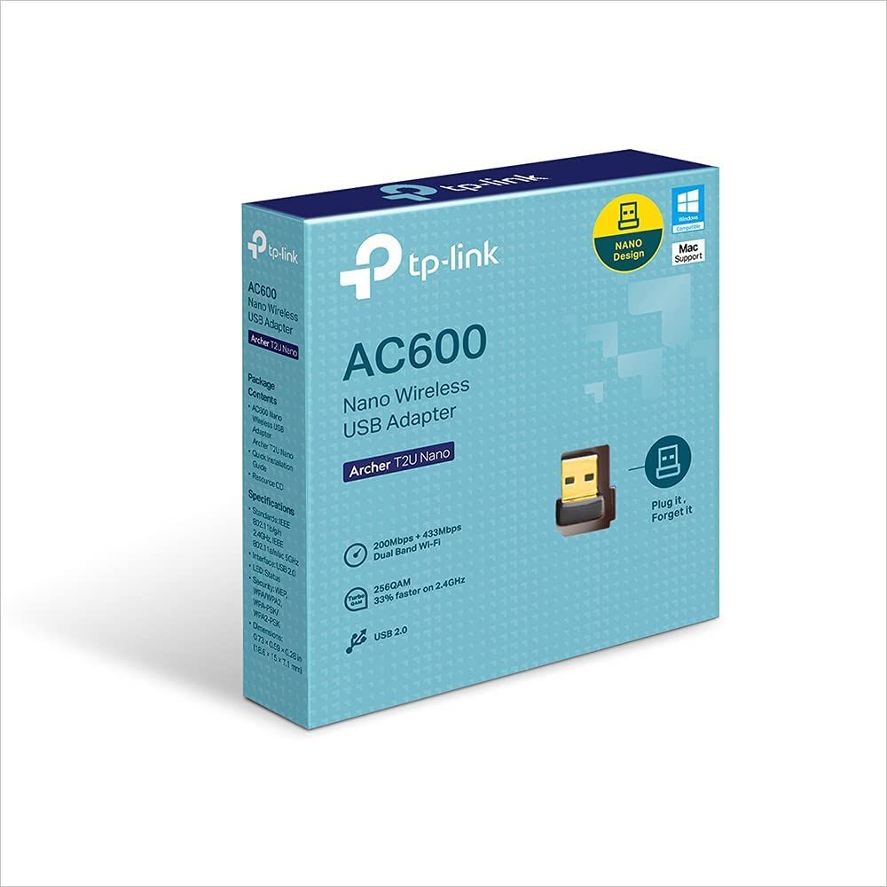 USB Wireless Dual Band 600Mbps TP-Link Archer T2U Nano