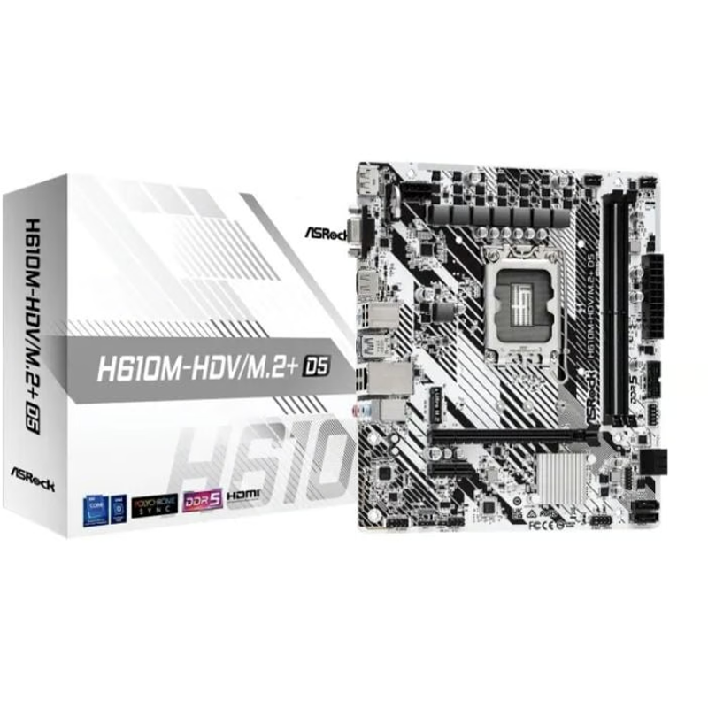 SK-1700 Asrock H610M-HDV-M2 R2.0 Micro-Atx DDR5-SATA3-USB 3.1