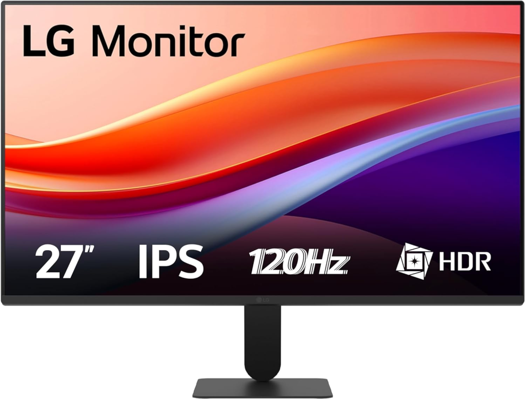 Monitor LED 27  LG 27U411A IPS 120Hz (1920 x 1080) Hdmi-VGA con Uscita Casse-Cuffie Black