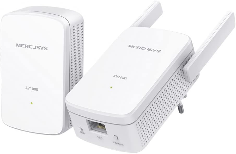 PowerLine Ethernet 1000Mbps Mercusys AV1000 MP510KIT WiFi - 1 Porta Gigabit