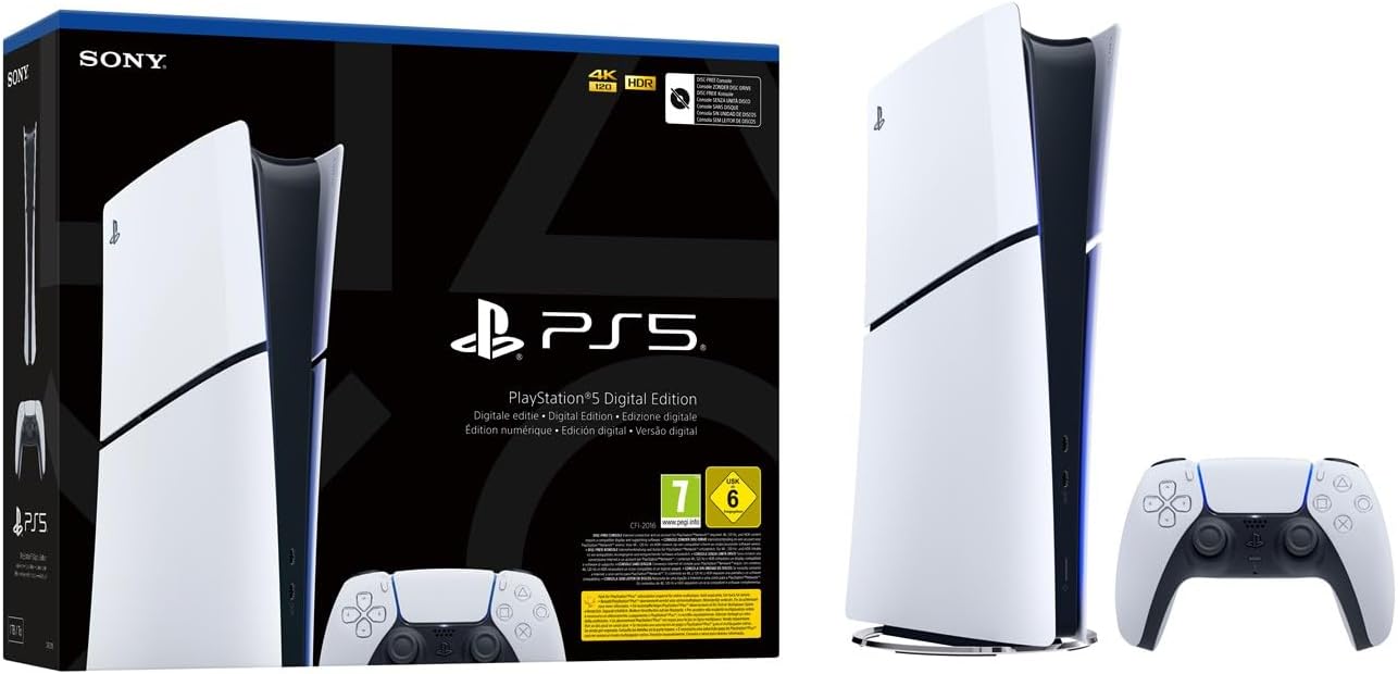 Playstation 5 Slim 825GB Digital Edition + Gamepad