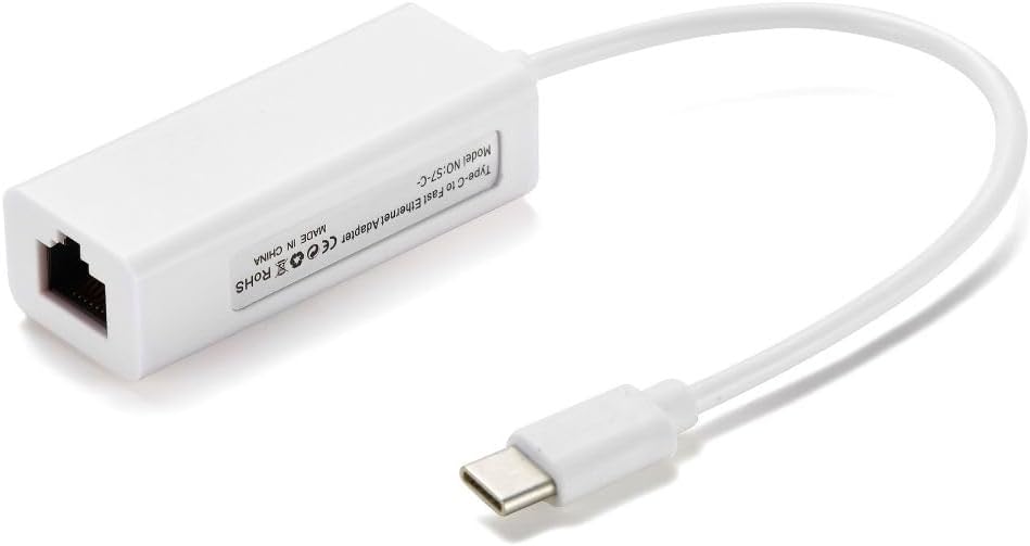 Adattatore da USB 2.0 Type-C Ethernet Porta RJ45 100 Mbps